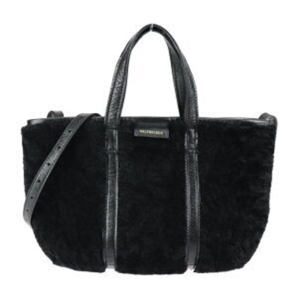 Balenciaga Barbes Mouton Black Bag Handbag Shoulder Leather - Picture 2 of 8